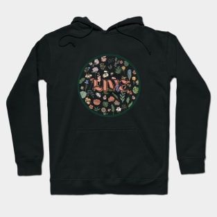 Live just life with Korean letters Hoodie